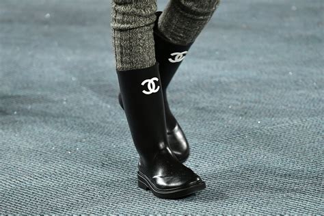 chanel high rain boots|Chanel boots fall 2022.